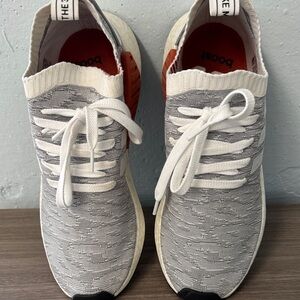 Adidas men’s NMD r2 Gray and White Sneakers